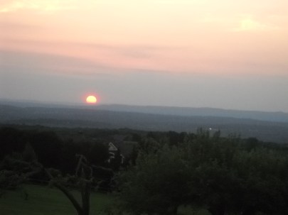 Sunset off deck
