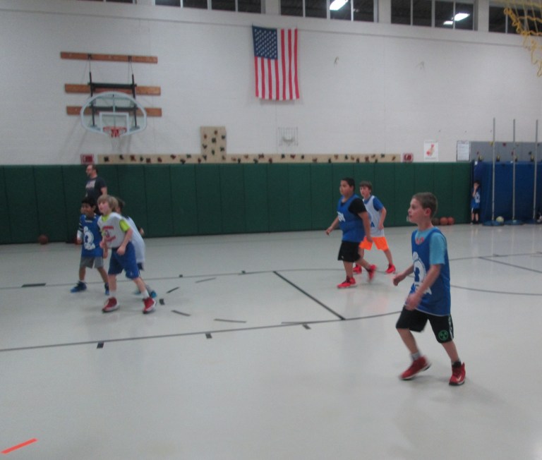 January 2016 Basketball Shawn running